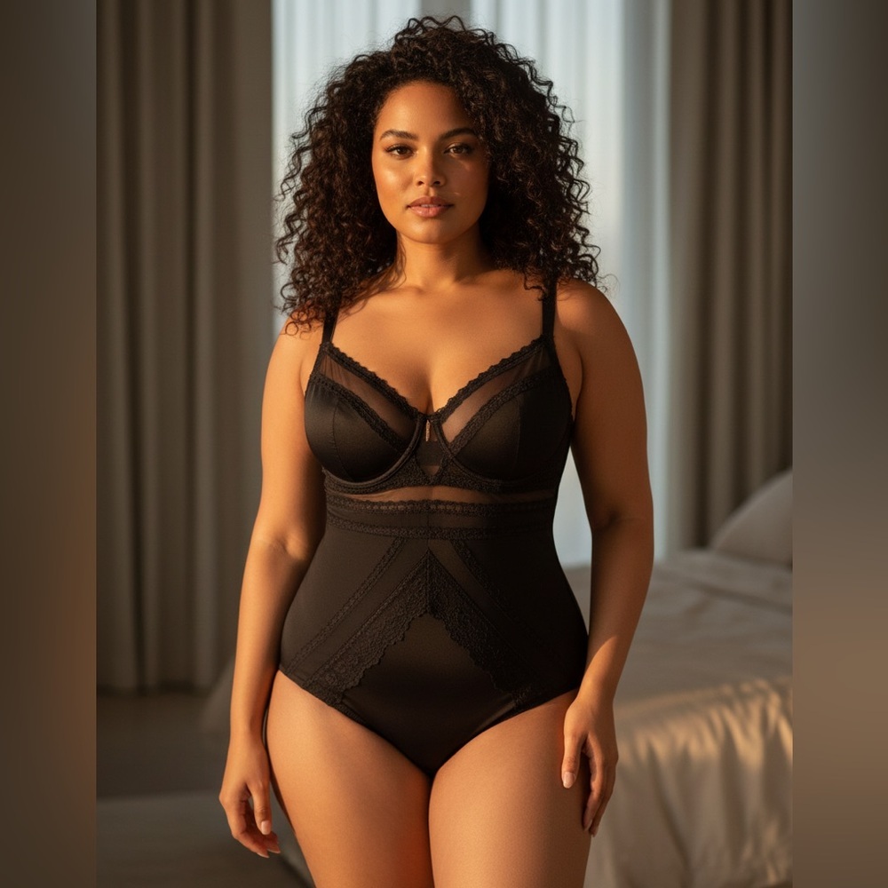 RACHEL Rachel Roy Elegant Black Shapewear